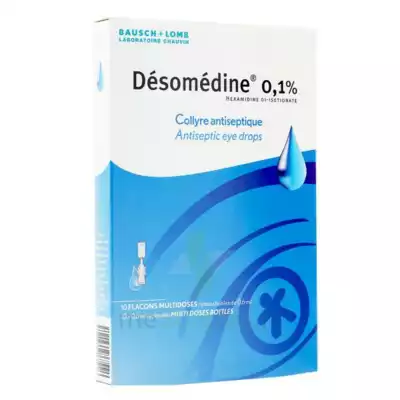 Desomedine 0,1 % Collyre Sol 10fl/0,6ml à DURMENACH