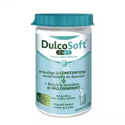 Dulcosoft 2 En 1 Constipation Et Ballonnement Poudre à Diluer Fl/200g à DURMENACH